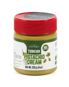Eastanbul Pistachio Cream 8oz Pistachio Butter Turkish Cream Spread for Dubai Chocolate Bar Kit Perfect Paste for Dubai Chocolate Bar Luxurious Spread in Breakfasts Desserts Treats No Palm Oil