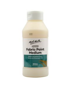 Mont Marte Fabric Paint Medium Premium 85 US floz Textile Medium For Fabric Painting Easy to Use Prevents Flaking Ideal for Clothes and Fabric Accessories Homewares and More