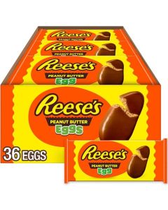 REESES Milk Chocolate Peanut Butter Eggs Easter Basket Easter Candy Packs 12 oz 36 Count