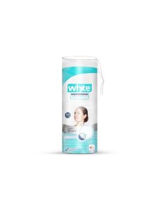White 80 round cotton pads