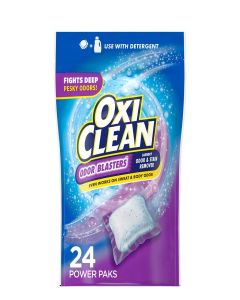 OxiClean Odor Blasters Odor and Stain Remover Laundry Power Paks, 24 Ct