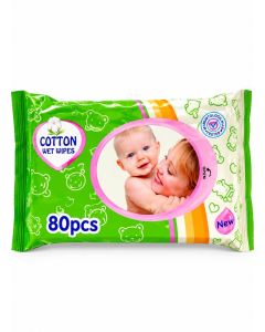 Soft Cotton Wet Wipes 80 Pieces
