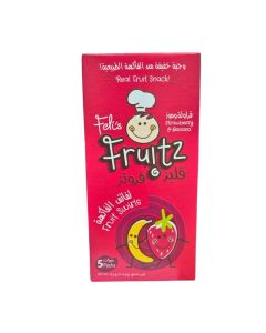 Felis Fruitz Strawberry & Banana Fruit Swirls Real Fruit Snacks- 75gms