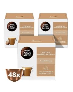 Cortado Espresso Macchiato 16 Coffee Capsules 100.8g Pack of 3