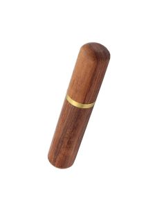 lasenersm 1 Piece Cigar Tube Cigar Case Wooden Cigar Storage Tube Cigar Storage Case Single Cigar Holder Cigar Container with Caps 18cm