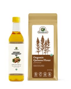 HG Organic Groundnut Oil + HG Organic Quinoa Flour ( White ) ( 2 Pack )