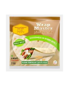 Wrap Master Whole Wheat Flour Tortillas 20cm 6pc