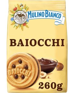 Mulino Bianco Baiocchi Cookies with Hazelnut Cream