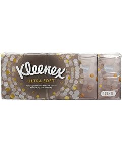 Kleenex Ultra Soft Facial Tissue Pocket Pack Pack of 10