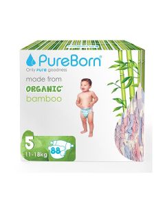 Organic Bamboo Size 5 Diapers 11-18 Kg