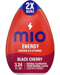 MiO Energy Black Cherry Liquid Water Enhancer - 3.24 fl oz Bottle with Caffeine & B Vitamins
