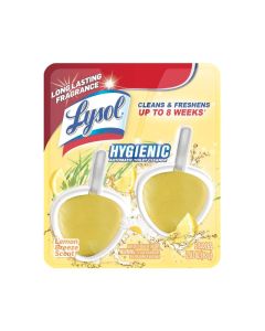 Lysol Automatic InTheBowl Toilet Cleaner Cleans and Freshens Toilet Bowl Lemon Breeze Scent Pack of 2