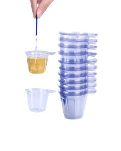 500 Pack Disposable Urine Cups, Plastic Urine Collection Cups 40ml Urine Specimen Container Cups for Pregnancy Ovulation pH Test