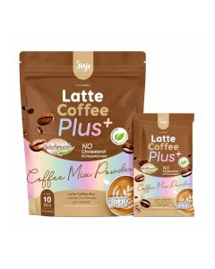 JOJI Latte Coffee Plus+ Coffee Mix Powder / Premium Instant Latte with Collagen Peptide, L-Carnitine, Inulin & Vitamin B Complex / 10 Sachets