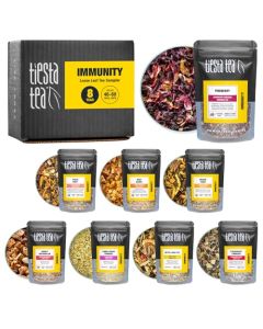Tiesta Tea Herbal Rooibos Tea Sampler Dry Flight Set Loose Leaf No Caffeine Blend Makes Hot Iced Assorted Herbal Rooibos Fruit Blends More 8 Resealable Sample Pouches