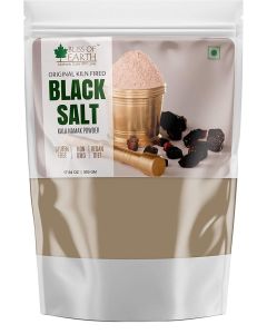Traditional Kiln Fired Black Salt Powder Kala Namak Non Iodized forHealthy Cooking Natural Substitute of White Salt 500GM