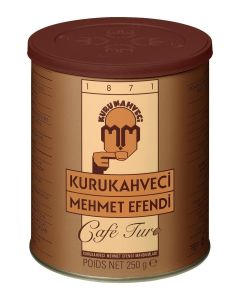 KURUKAHVECI MEHMET EFENDI Turkish Coffee, Arabica Beans, Roasted Ground,Rich Aroma, Fresh, Medium to Heavy-bodied, Original Taste Since 1871 (8.8 OZ / 250 Gr)