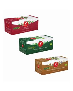 Julius Meinl Tea Variety Pack, 3 Flavours – Wild Cherry, Refreshing Mint & Darjeeling Queen, 25 Tea Bags Each (Pack of 3)