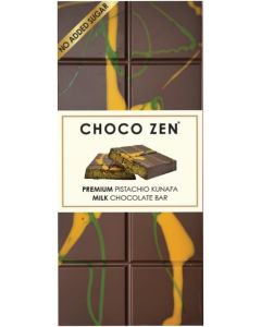 Choco Zen No Added Sugar Pistachio Kunafa Milk Chocolate Bar 190g