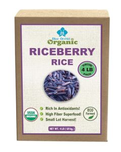 Organic Riceberry Rice Purple Thai Black Jasmine Rice USDA Certified Premium Freshness Small Lot Harvest Direct from our Farm to your Table 4 LB