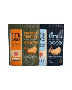 FIT 'N Bakes High Protein & OAT Tortilla 360gX2