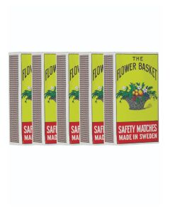 5 Pcs Flower Basket Safety Match Box Big-/ Matches Large