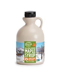 Butternut Mountain Farm Pure Vermont Maple Syrup Grade A Amber Color Rich Taste All Natural Easy Pour Jug 32 Fl Oz 1 Qt