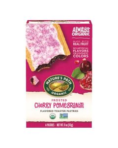 Natures Path Organic Frosted Cherry Pomegranate Toaster Pastries 11 oz Pack of 1 NonGMO