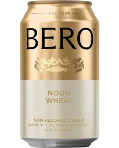 BERO Noon Wheat Non-Alcoholic Beer - 6-Pack Light Hoppy Ale-Style Craft Brew with Orange-Lime Twist