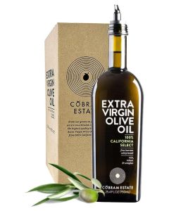 Cobram Estate Extra Virgin Olive Oil 100% California Select - First Cold Pressed, Non-GMO, 750mL