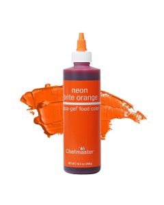 Chefmaster Neon Orange LiquaGel Food Coloring Vibrant Color ProfessionalGrade Dye for Icing Frosting Fondant Baking Decorating FadeResistant EasytoUse Made in USA 105 oz