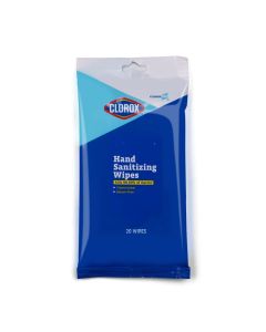 Clorox Pro Alcohol Free Hand Wipes with BZK Gentle Sanitizing Wipes Serve as Travel Essentials OnTheGo Cleaning Disinfecting Sanitizer Solution for School Supplies Office Use 20 Count
