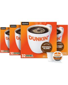 Dunkin' Donuts Original Blend K-Cup Pods for Keurig Brewers, Medium Roast, 128 Count