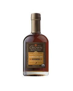 Crown Maple Certified Organic Dark Color Robust Taste Maple Syrup Pure Gluten Free No Preservatives NonGMO pairs well with Pancakes Coffee Cocktails Brunch 127 Fl Oz Pack of 1