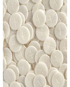 Altar Bread 1 1/8" Whole Wheat Cross Design Pack of 100 Communion Host