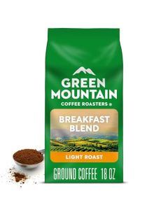 Green Mountain Coffee Roasters Breakfast Blend Ground Coffee Bagged 18 oz