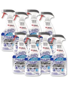 SC Johnson Professional Fantastik Max Oven Grill Cleaner Spray Cleans Inside and Out 32 Oz Pack of 8