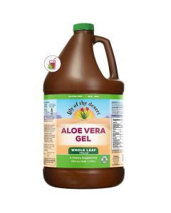 Lily Of The Desert Aloe Vera Gel Whole Leaf Filtered Thicker Consistency Aloe Vera Drink with Natural Vitamins Digestive Enzymes for Gut Health Wellness Glowing Skin 128 Fl Oz