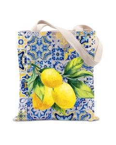 TIIMG Italian Islands Gift Positano Delicious Italian Lemons Fresh Tote Bag Southern Italy Travel Shopping Bag Lemons