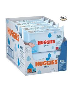 Pure Baby Wipes With 99 Percentage Pure Water for Sensitivity (Pack of 10)