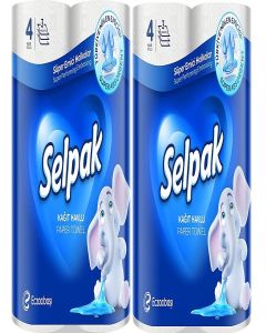 Selpak Kitchen Towel Paper 4 Rolls/Pack - 3Ply (Pack of 2)