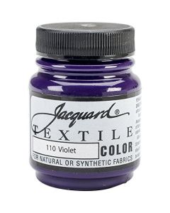 Jacquard Textile Color Violet Permanent Fabric Paint for Clothes Furniture Upholstery Shoes or Tote Bags Indoor Outdoor Fabric Paint 225 Oz Jar Upholstery Fabric Paint