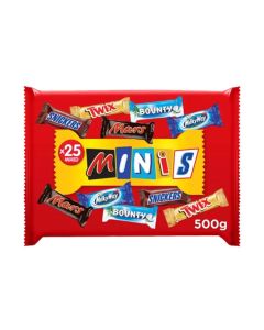 Minis Mixed Chocolate Bars 500Gm