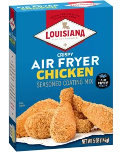Louisiana Fish Fry Products Crispy Air Fryer Chicken Seasoned Coating Mix - 5 Oz