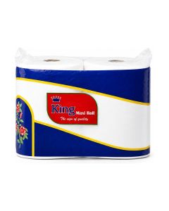 Maxi Roll 2 Rolls , 100 Meter/ 400 Sheets/ Long Lasting Paper Towel Rolls for Kitchen, Cleaning & Everyday Household Use
