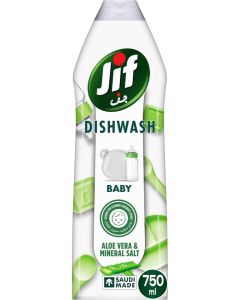 Baby Dishwashing Liquid Aloe Vera & Mineral Salt 100% Grease Removal 750 ML