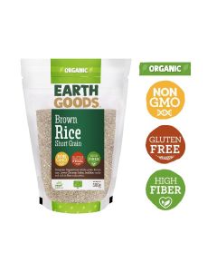 Earth Goods Organic Short Grain Brown Rice Gluten-Free 500g