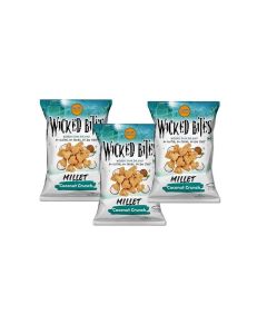 GRAMI SUPERFOODS Millet Wicked Bites/Nutritious and Gluten-Free Snack/On-the-Go Energy/Healthy Cravings/Pack of 3/Each 40g Pack