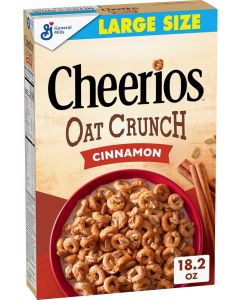 Cheerios Oat Crunch Cereal with Cinnamon - 18.2 Oz
