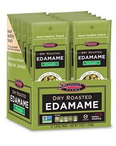 Seapoint Farms Dry Roasted Crunchy Edamame Plant Based Snack 20g Protein 3 Ingredients 0 Added Oils Vegan Gluten Free Kosher Keto Friendly NonGMO OntheGo Snacking Wasabi 158 oz Pack of 12